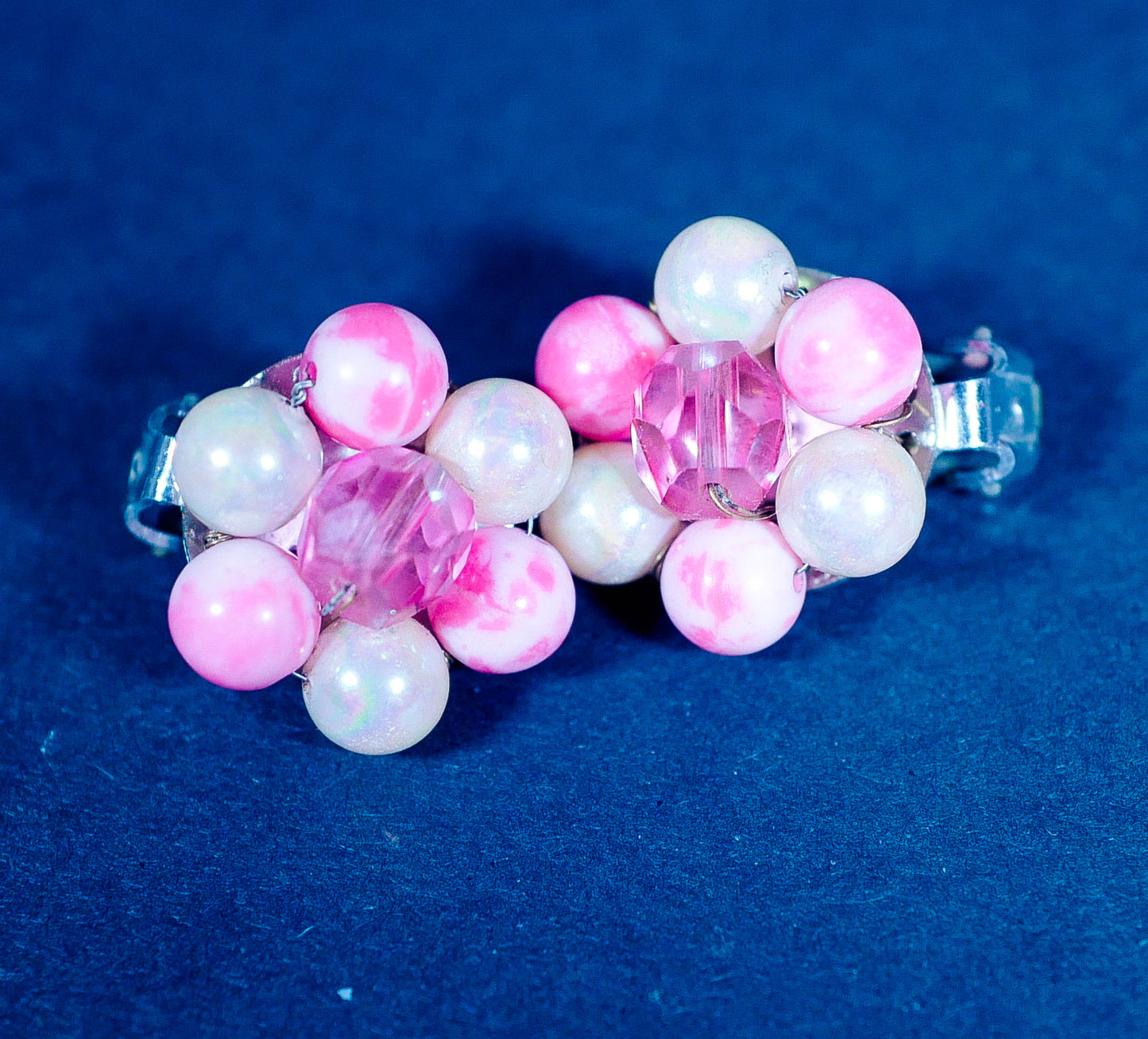 Vintage Beaded Clip-On Earrings