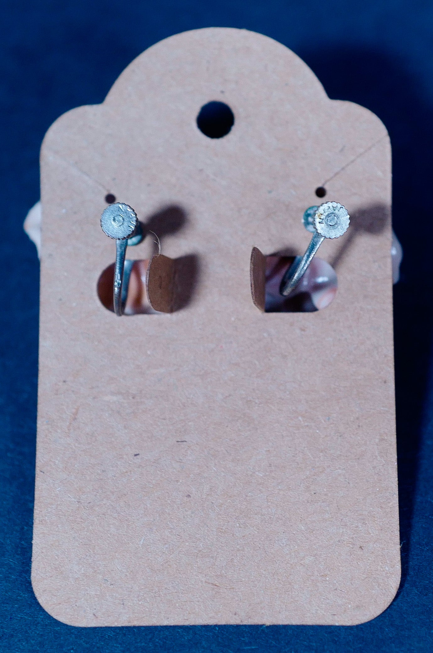 Vintage Screw-Back Rose Earrings