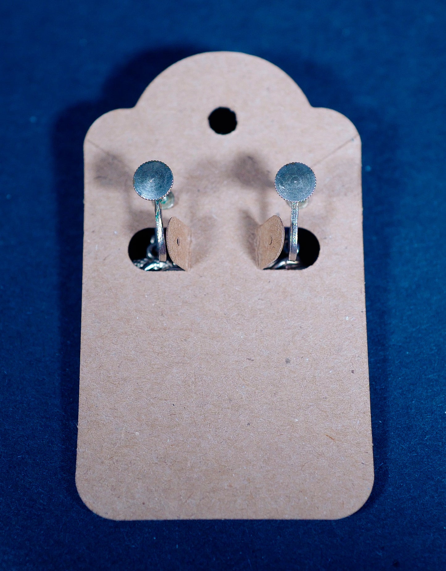 Vintage Screw-Back Metal Ring Earrings