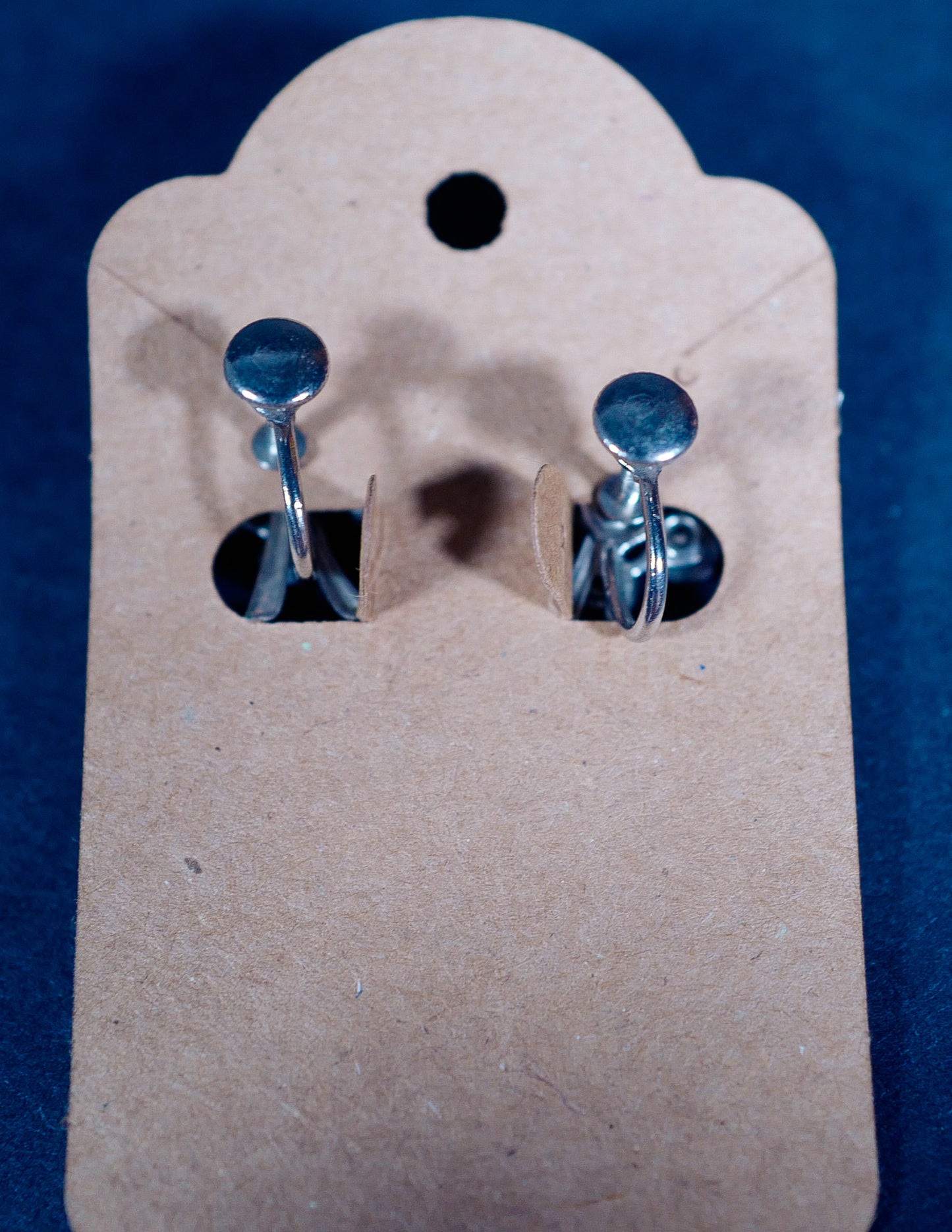 Vintage Screw-Back Faux Diamond Fig Earrings