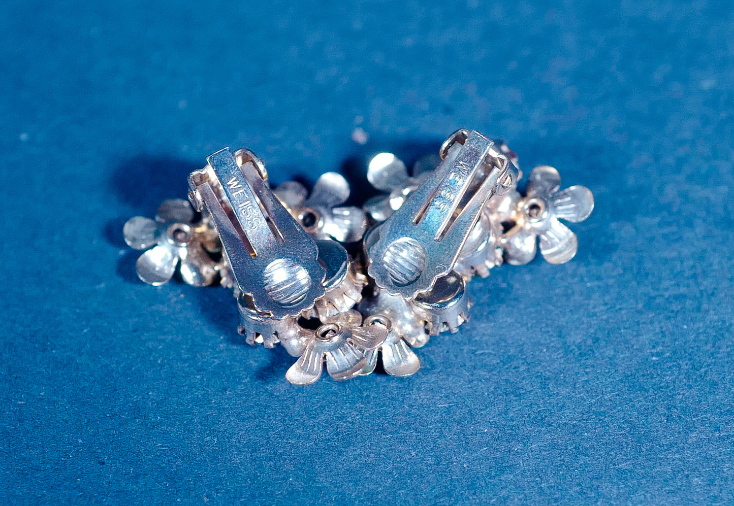 Vintage Blossom Bunch Clip-On Earrings