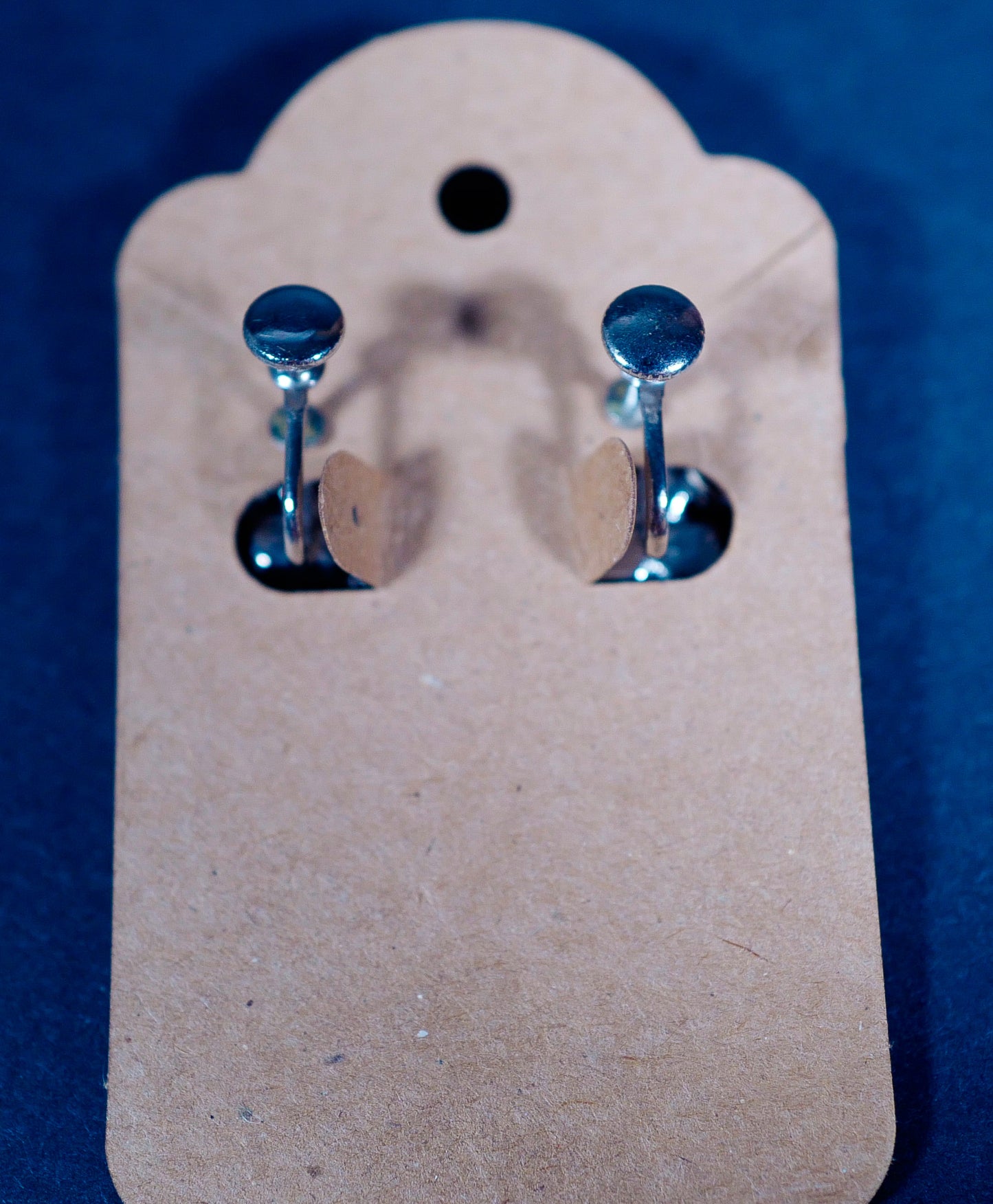 Vintage Screw-Back Faux Diamond Stud Earrings