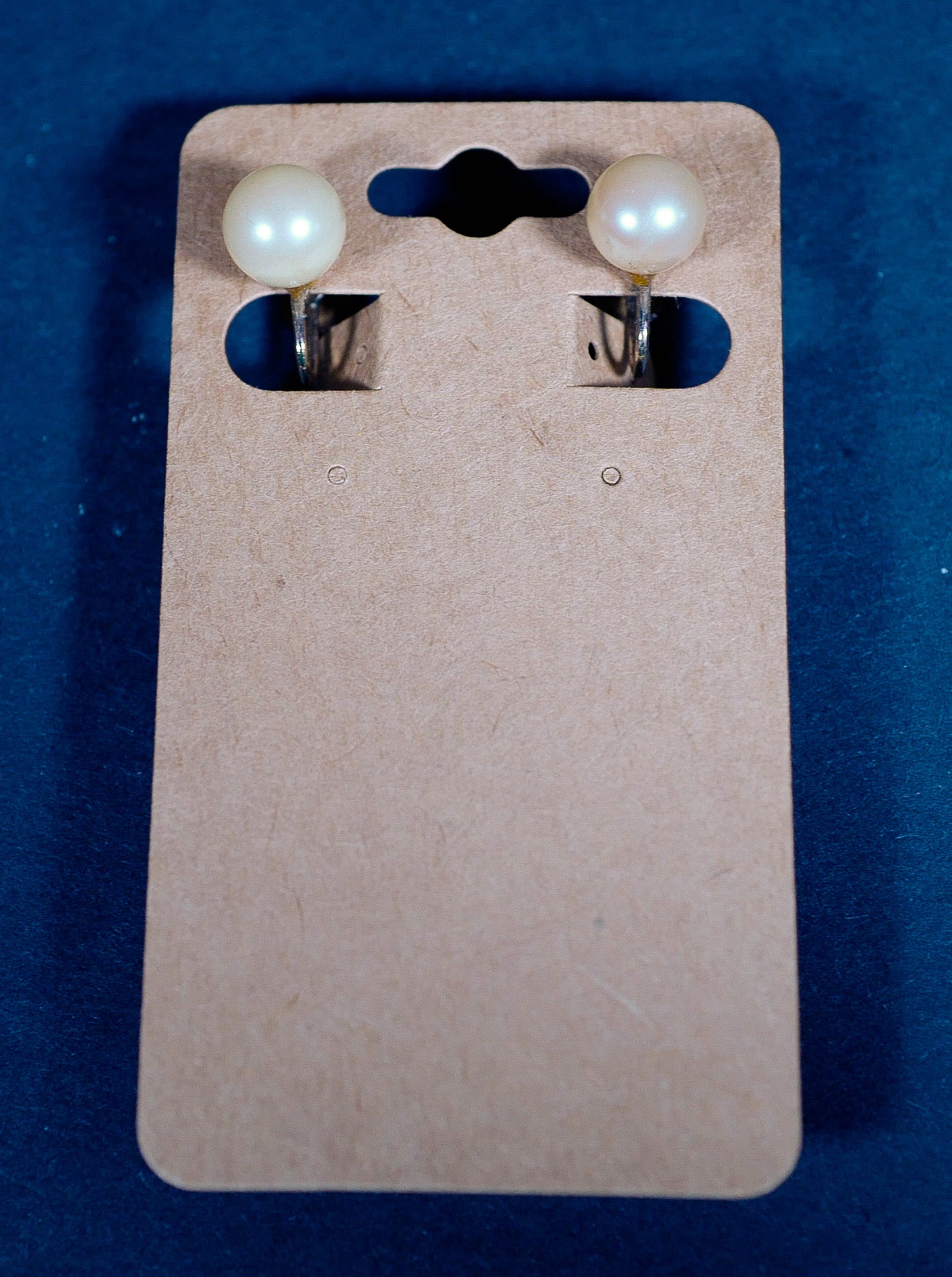 Vintage Screw-Back Faux Pearl Stud Earrings