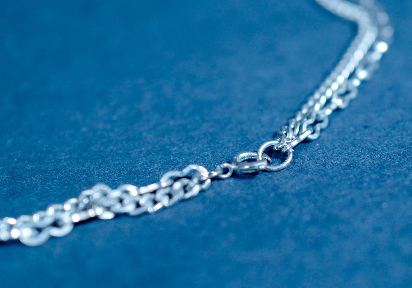 Vintage Double Strand Chain Pendant Necklace