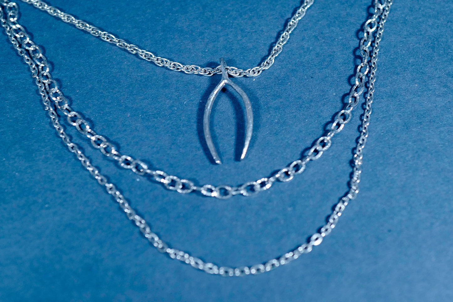 Vintage Layered Wishbone Necklace