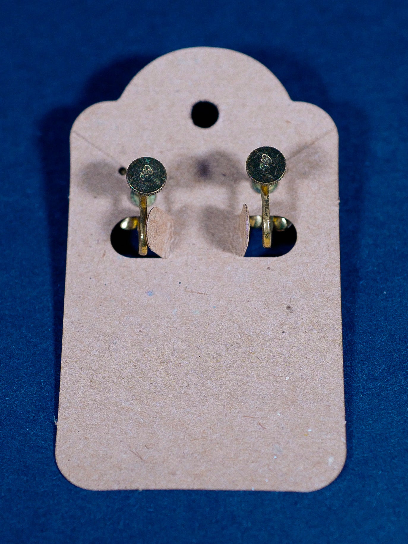 Vintage Screw-Back Purple Blossom Earrings