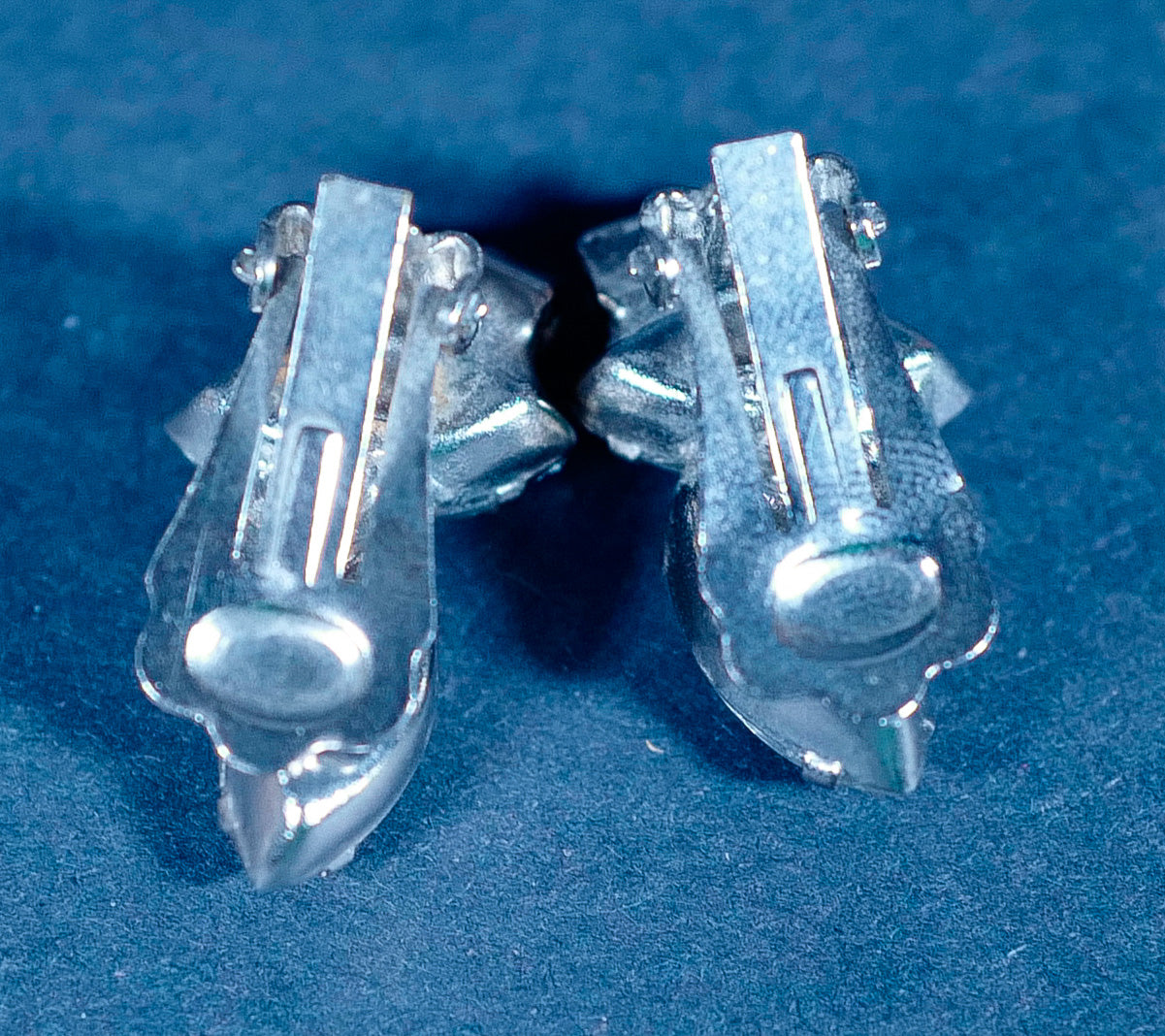 Vintage Faux Diamond Cluster Clip-On Earrings