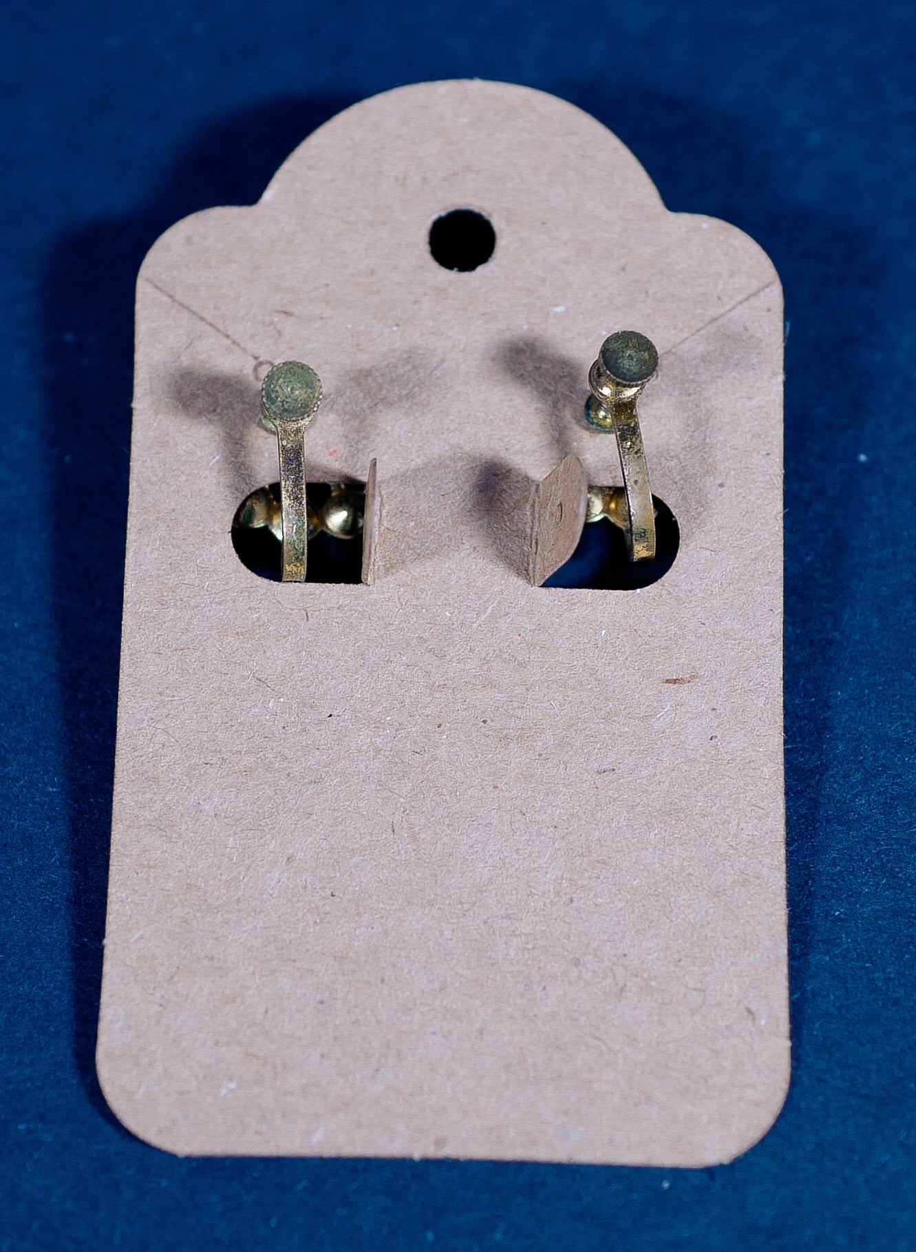 Vintage Screw-Back Faux Pearl & Diamond Earrings