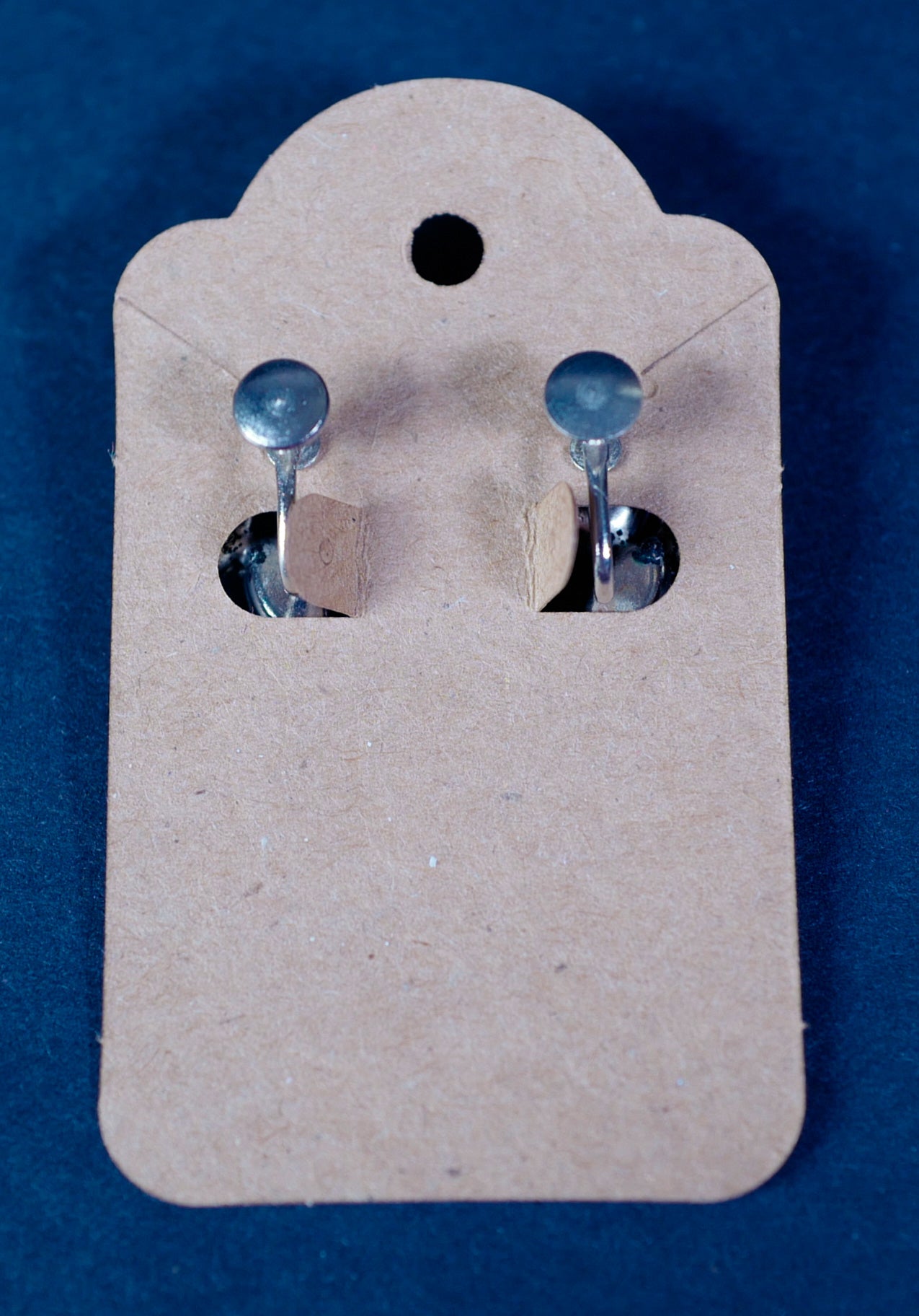 Vintage Screw-Back Faux Aquamarine Cluster Earrings