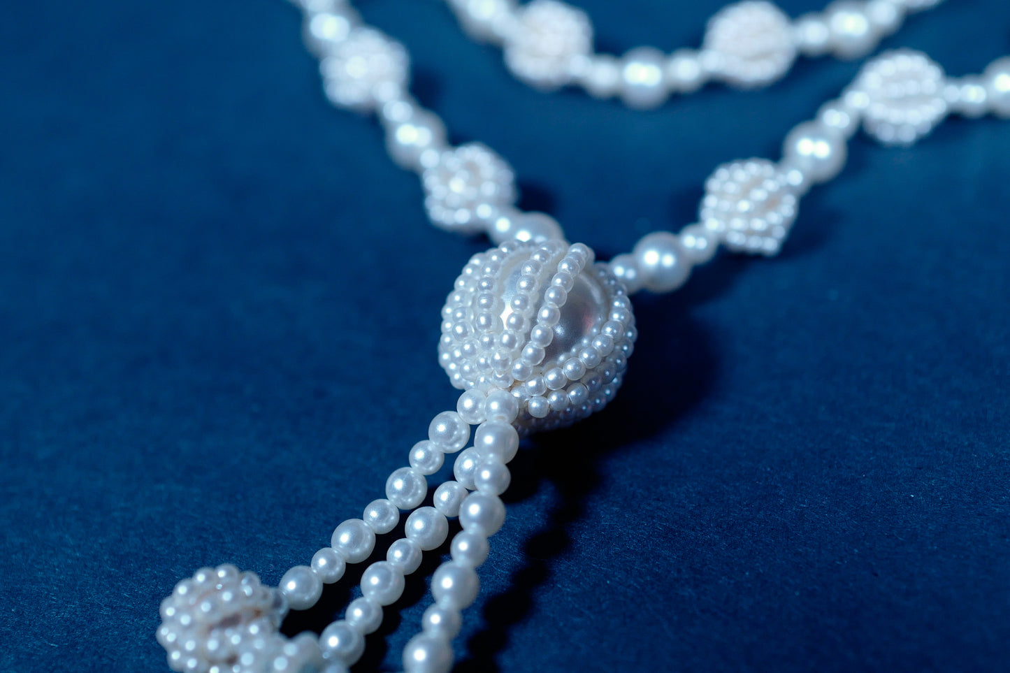 Vintage Faux Pearl Necklace and Pin Set