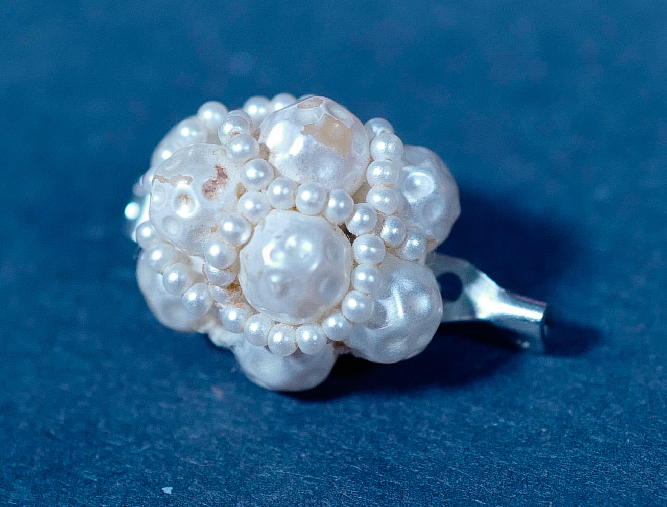 Vintage Faux Pearl Necklace and Pin Set